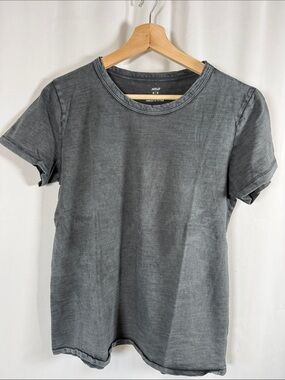 Aerie Medium Washed Charcoal Crewneck Tee